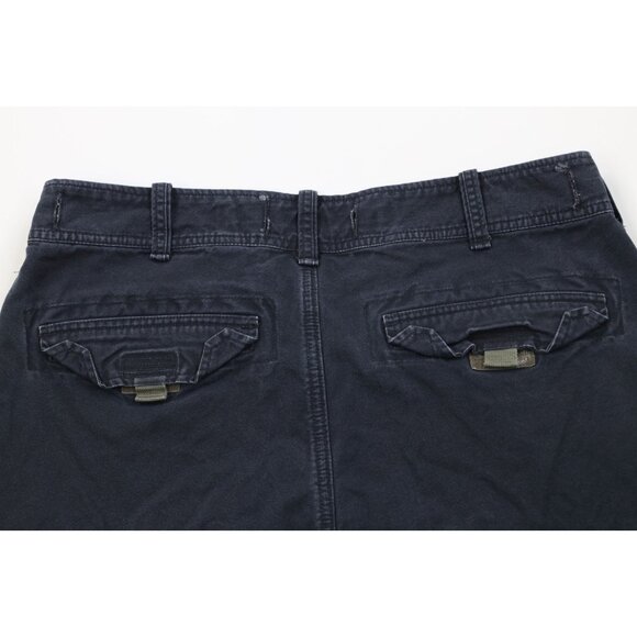 Vtg 90s Y2K Abercrombie & Fitch Mens L Heavy Paratrooper Surplus Cargo Shorts - Picture 12 of 15